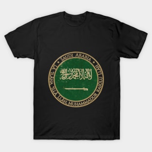 Vintage Kingdom of Saudi Arabia Asia Asian Flag T-Shirt